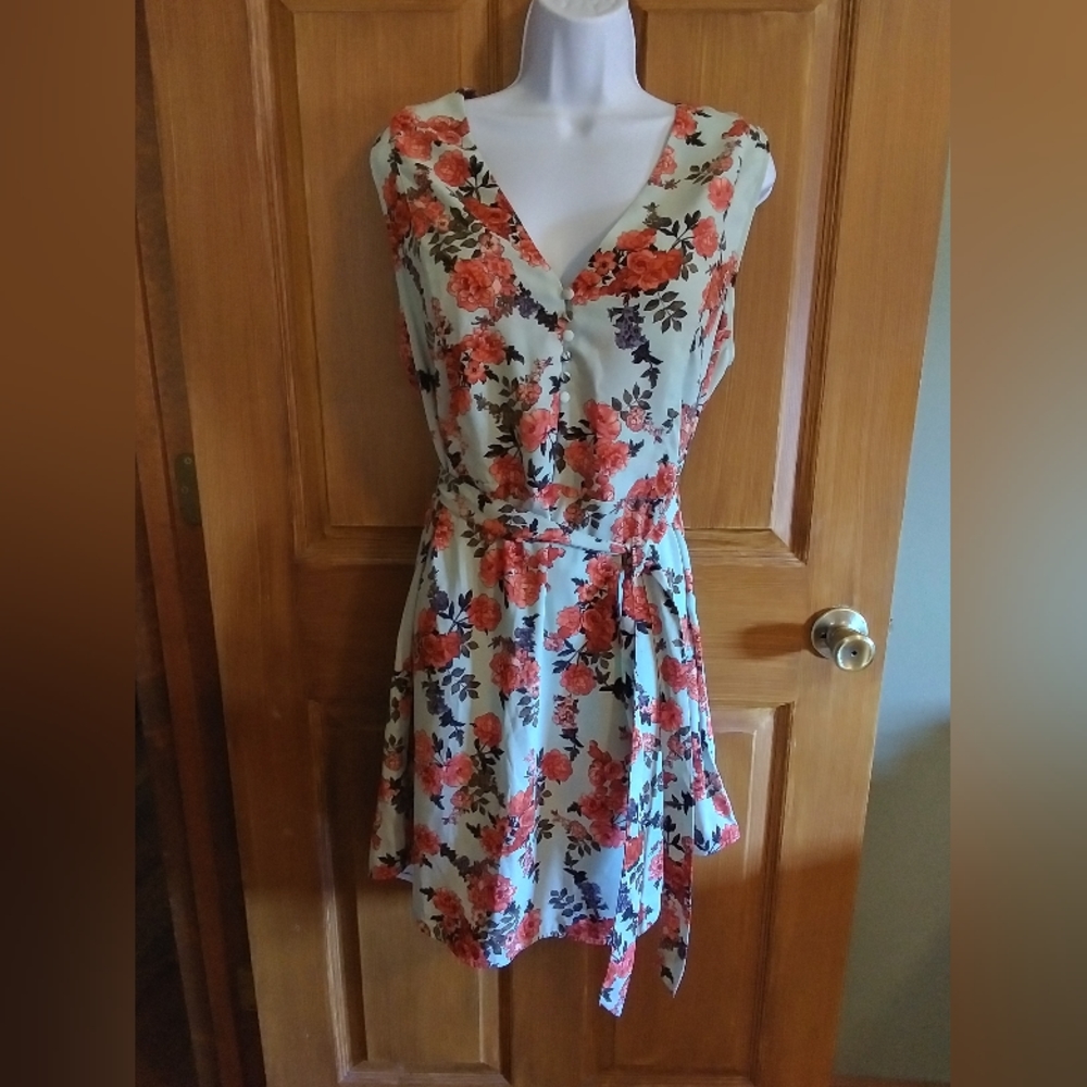 a new day floral print dress size xxl